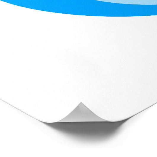 青いクマ ポスター (角)