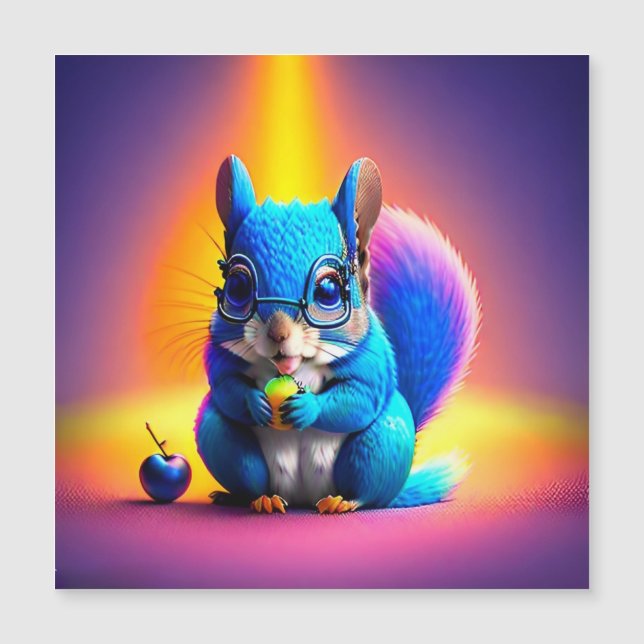 青いクモザルが果物を食べている (正面)