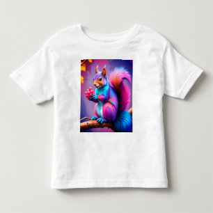 青いクモリが果物を食べている トドラーTシャツ