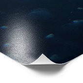 青いクラゲ フォトプリント            (角)
