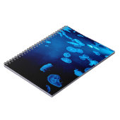 青いクラゲ フォトリングノートブック ノートブック (左側)