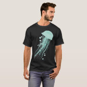 青いクラゲ Tシャツ (正面フル)