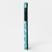 青いクラサオ島の花のダマスク織のiPhone 5の箱 Case-Mate iPhoneケース (裏面/左)