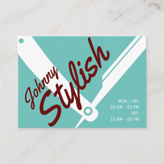 青いクラシックプロフェッショナルが目立つ 名刺 (正面)