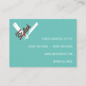 青いクラシックプロフェッショナルが目立つ 名刺 (裏面)