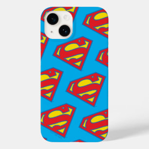 青いクラシック輪郭のスーパーガールロゴ Case-Mate iPhone 14ケース