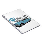 青いクラシック ノートブック (右側)