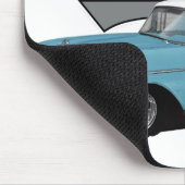 青いクラシック マウスパッド (コーナー)