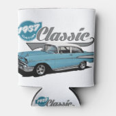 青いクラシック 缶クーラー (正面)