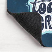 青いクリエイティブテクスチャ文字 マウスパッド (コーナー)