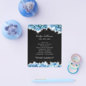 青いクリスタルフライヤー チラシ (シングル)