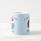 青いクリスマスだ！ コーヒーマグカップ (中央)