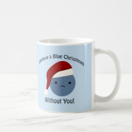青いクリスマスだ！ コーヒーマグカップ