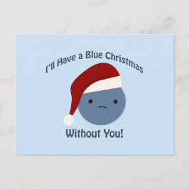 青いクリスマスだ! シーズンポストカード