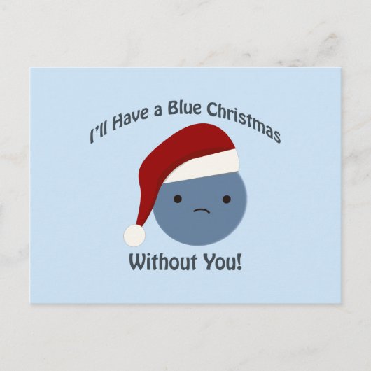 青いクリスマスだ！ シーズンポストカード (正面)