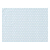 青いクリスマスのテーブルクロスの白い雪片 テーブルクロス (正面(横))