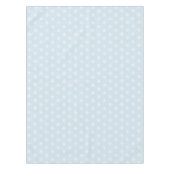 青いクリスマスのテーブルクロスの白い雪片 テーブルクロス (正面)