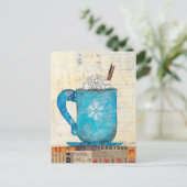 青いクリスマスのマグ シーズンポストカード (スタンド正面)