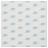 青いクリスマスの喜びパターン ファブリック (見本)