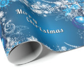 青いクリスマスの夢を見ること ラッピングペーパー (ロールコーナー)