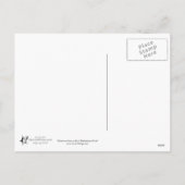 青いクリスマスの妖精の郵便はがき シーズンポストカード (裏面)