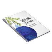 青いクリスマスオーナメント、ウェディングプランナー ノートブック (右側)