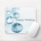 青いクリスマスオーナメント マウスパッド (マウス)
