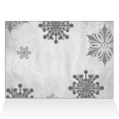 青いクリスマスギフト休暇グリーティングカード (内部横(上))