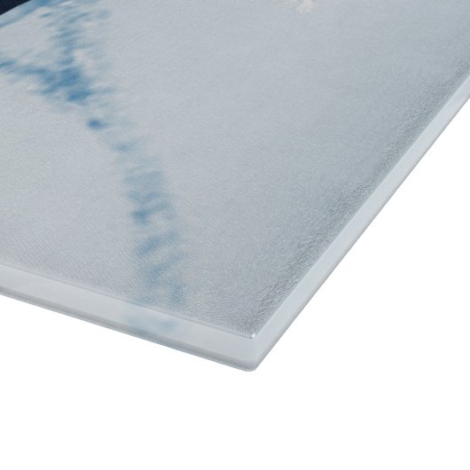 青いクリスマスギフト切り板 カッティングボード (角)