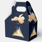 青いクリスマスジンルベルビーフギフトボックス フェイバーボックス (裏面)