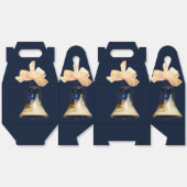 青いクリスマスジンルベルビーフギフトボックス フェイバーボックス (見開き)