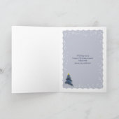 青いクリスマスツリーオンプレイド シーズンカード (内部)