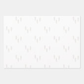 青いクリスマスツリー赤と白 ラッピングペーパーシート (正面3)