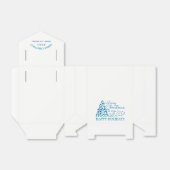 青いクリスマスツリー、クリスマスのお気に入り フェイバーボックス (折り畳みなし)