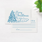 青いクリスマスツリー、サンタへの手紙 (デスク)