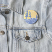 青いクリスマスツリー 缶バッジ (インサイチュ)