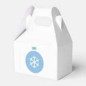 青いクリスマスボール フェイバーボックス (裏面サイド)