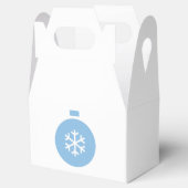 青いクリスマスボール フェイバーボックス (オープン)