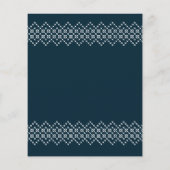青いクリスマス刺繍のトナカイの角の季節限定 (裏面)