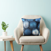 青いクリスマス クッション (椅子)