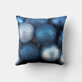 青いクリスマス クッション (裏面)