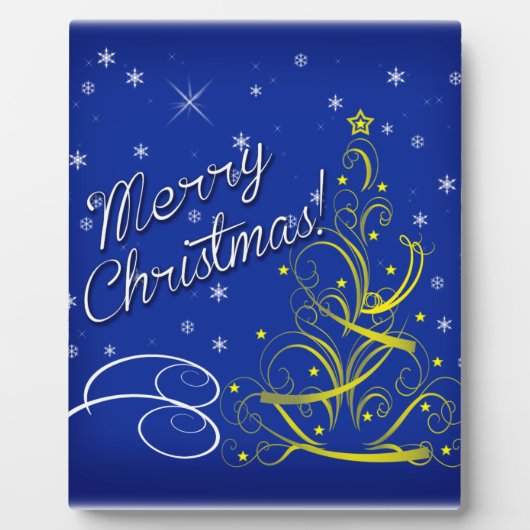 青いクリスマス フォトプラーク (正面)