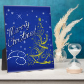 青いクリスマス フォトプラーク (側面)