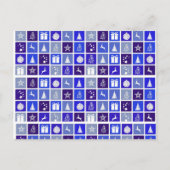 青いクリスマス ポストカード (正面)