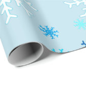 青いクリスマス ラッピングペーパー (ロールコーナー)