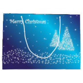 青いクリスマス ラージペーパーバッグ (裏面)