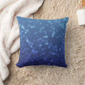 青いクリスマス《写真》ぼけ味パターン クッション (ブランケット)
