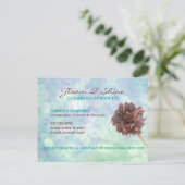 青いクリーニングのサービス業カード郵便はがき ポストカード (スタンド正面)