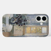 青いクレマチスが芸術家のスタジオに、 アンナ・アンチェル Case-Mate iPhoneケース (裏面 (横))