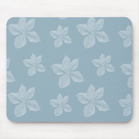 青いクレマチスの花 マウスパッド (正面)